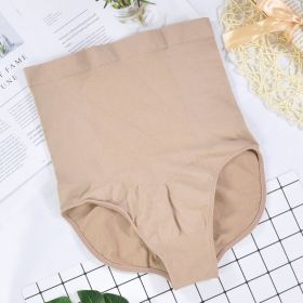High-Waisted  Ladies Triangle Seamless Waist Pants (Option: Skin color1pc-XXXL)