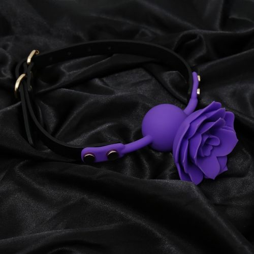 Silicone Rose Ball Gag Nipple Bondage Lace Flower Open Mouth Gags Oral Fixation Adult Sex Toys For Couples Adult BDSM Game